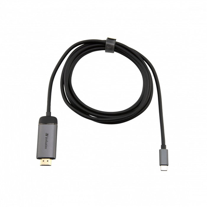 EAN 0023942491446 - Verbatim 49144 adaptador de cable de vídeo 1,5 m USB Tipo C HDMI Negro, Plata imagen 4