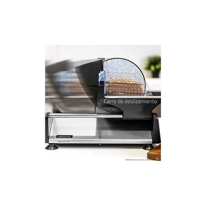 EAN 8435484023078 - Cecotec Rock’nCut Twin rebanadora Manual 180 W Negro, Acero inoxidable imagen 10