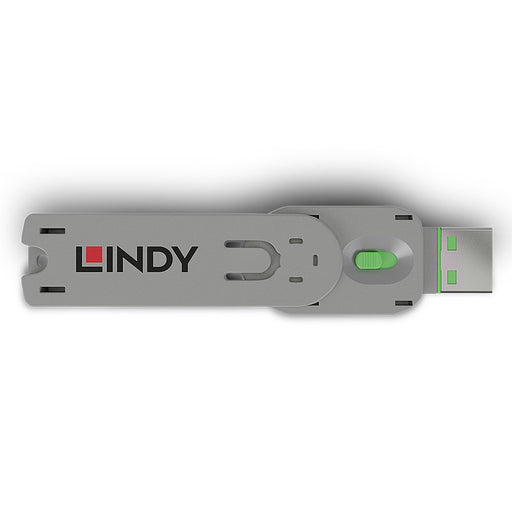 EAN 4002888406215 - Lindy 40621 bloqueador de puerto Llave de bloqueador de puerto USB tipo A Verde Acrilonitrilo butadieno e imagen 2