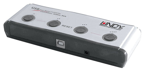 EAN 4002888428583 - Lindy 42858 convertidor, repetidor y aislador en serie USB 1.1 RS-232 Negro, Plata imagen 2