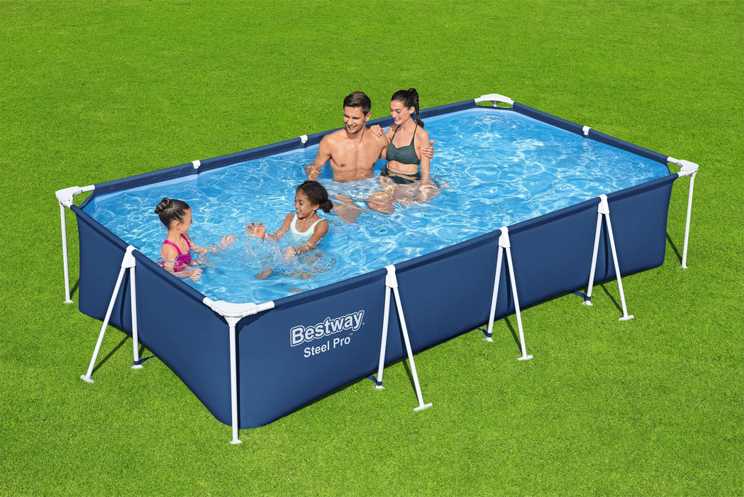 EAN 6941607328002 - Bestway Steel Pro 56405 / 23 piscina sobre suelo Piscina con anillo hinchable Rectangular 5700 L Azul imagen 4