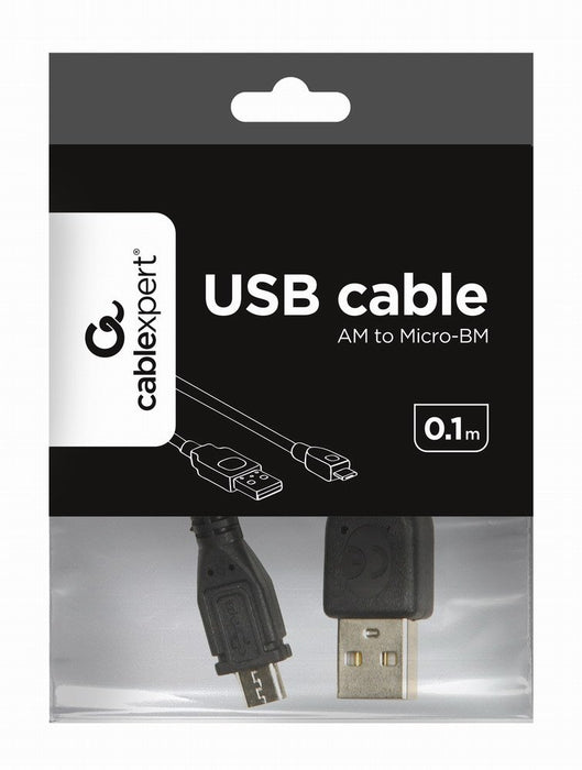 EAN 8716309099387 - Gembird CCP-MUSB2-AMBM-0.1M cable USB USB 2.0 0,1 m USB A Micro-USB B Negro imagen 4