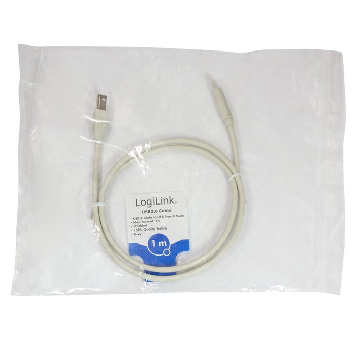 EAN 4052792053159 - LogiLink CU0160 cable USB USB 2.0 1 m USB C USB B Blanco imagen 4