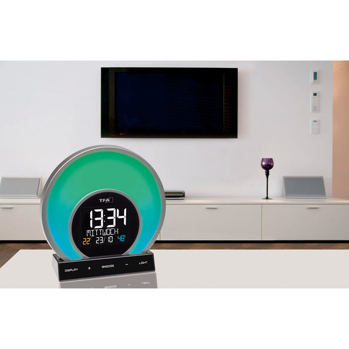 EAN 4009816034564 - TFA-Dostmann Soluna Reloj despertador analógico Negro, Transparente imagen 9