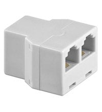 EAN 4040849930492 - Goobay RJ-11 Adapter 2x RJ-11 Blanco imagen 1