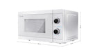 EAN 4974019161860 - Sharp YC-MG01E-C microondas Blanco Microondas con grill Encimera 20 L 800 W imagen 2