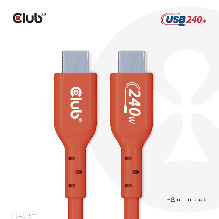 EAN 8719214472627 - CLUB3D CAC-1511 cable USB USB 2.0 USB C Naranja imagen 10