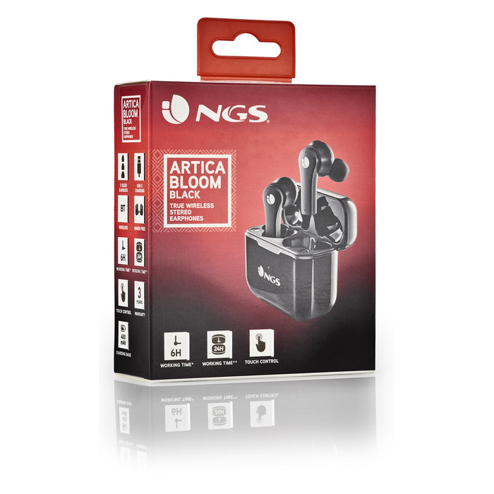 EAN 8435430620016 - NGS ARTICA BLOOM Auriculares Inalámbrico Dentro de oído Llamadas/Música USB Tipo C Bluetooth Negro imagen 9