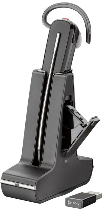 EAN 0196548578955 - Poly Savi 8245 Office DECT 1880-1900 MHz USB-A Headset Inalámbrico gancho de oreja, Dentro de oído Oficin imagen 2