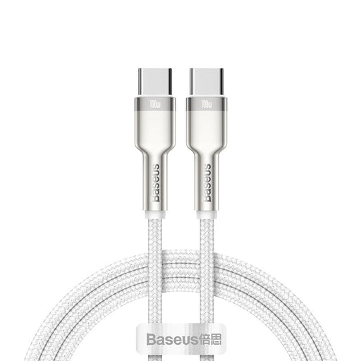 EAN 6953156202375 - Baseus 6953156202375 cable USB USB 2.0 2 m USB C Plata, Blanco imagen 1