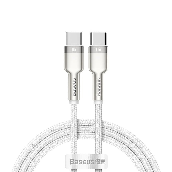 EAN 6953156202375 - Baseus 6953156202375 cable USB USB 2.0 2 m USB C Plata, Blanco imagen 1