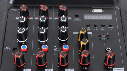 EAN 8422521014625 - Fonestar MIX-4LIVE mezclador DJ 4 canales 20 - 20000 Hz Negro imagen 2