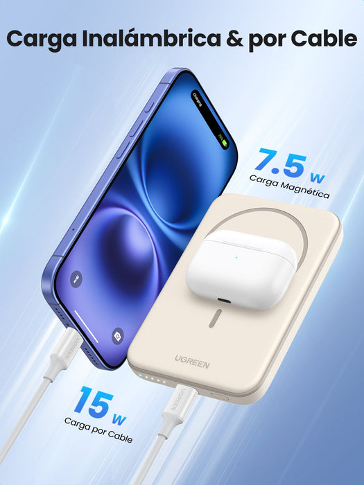 EAN 6941876222070 - Ugreen 25207 batería externa 5000 mAh Cargador inalámbrico Negro imagen 17