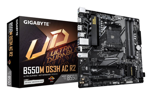 EAN 4719331869908 - GIGABYTE B550M DS3H AC R2 placa base AMD B550 Zócalo AM4 micro ATX imagen 1