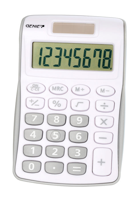 EAN 4015468124942 - Genie 120 S calculadora Bolsillo Pantalla de calculadora Gris, Blanco imagen 1