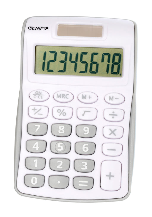 EAN 4015468124942 - Genie 120 S calculadora Bolsillo Pantalla de calculadora Gris, Blanco imagen 1