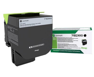 EAN 0734646643726 - Lexmark 71B2XK0 cartucho de tóner 1 pieza(s) Original Negro imagen 1