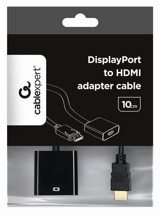 EAN 8716309087728 - Gembird A-DPM-HDMIF-002 adaptador de cable de vídeo 0,1 m DisplayPort HDMI tipo A (Estándar) Negro imagen 2