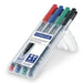 EAN 4007817310809 - Staedtler Lumocolor 318 WP4 marcador permanente Punta fina Negro, Azul, Verde, Rojo 4 pieza(s) imagen 2