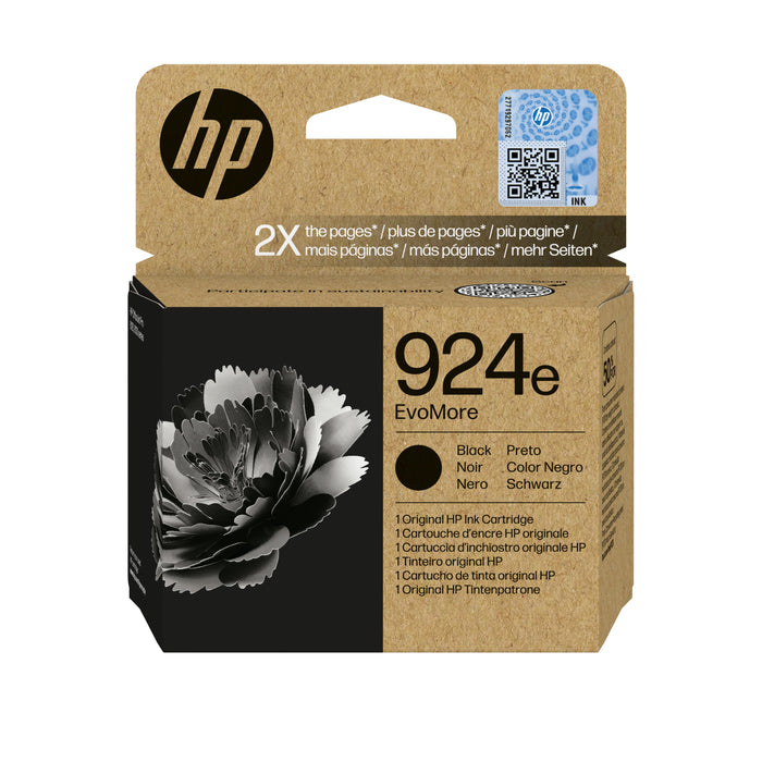 EAN 0196786147517 - HP 924e EvoMore Black Original Ink Cartridge cartucho de tinta 1 pieza(s) Alto rendimiento (XL) Negro imagen 1