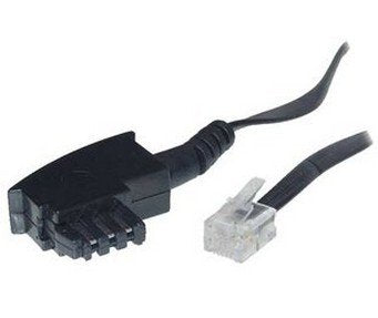 EAN 4017538700933 - S/CONN 3m TAE-F - RJ11 Negro, Transparente imagen 1