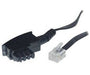 EAN 4017538700933 - S/CONN 3m TAE-F - RJ11 Negro, Transparente imagen 1
