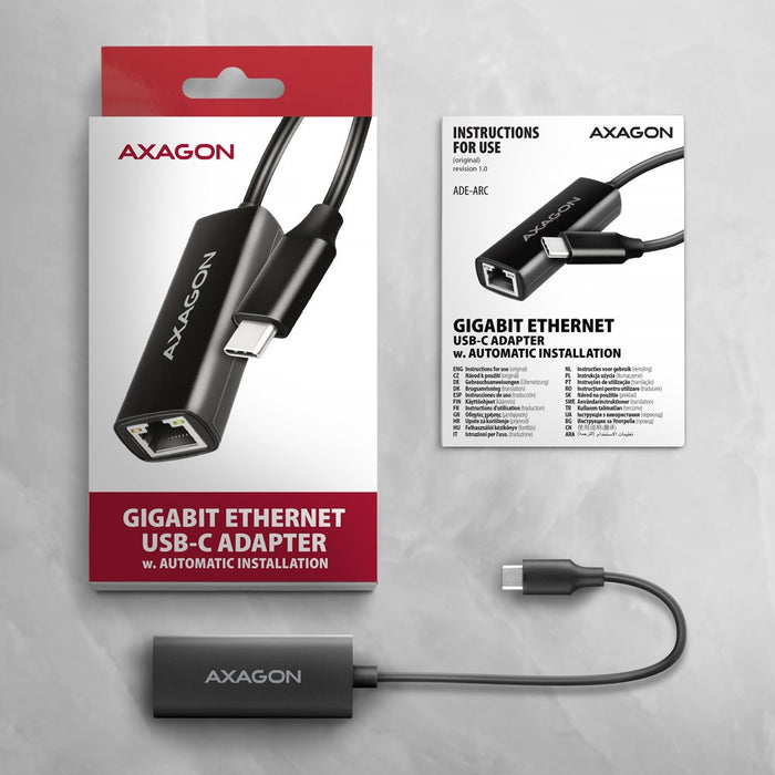 EAN 8595247907936 - Axagon ADE-ARC USB-C 3.2 Gen 1 - Gigabit Ethernet 10/100/1000 Adapter - Adapter - Digital/Daten 1000 Mbit imagen 6
