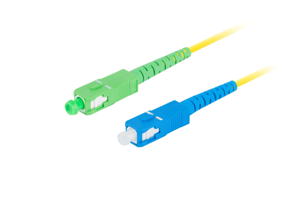 EAN 5901969430684 - Lanberg FO-SASU-SS21-0010-YE Cable de fibra óptica e InfiniBand 1 m SC Amarillo imagen 2
