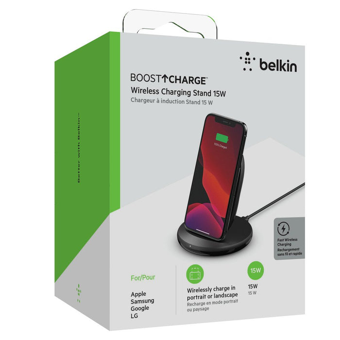EAN 0745883810345 - Belkin Boost Charge Smartphone Negro Corriente alterna Cargador inalámbrico Carga rápida Interior imagen 5