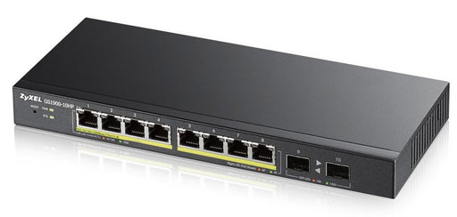 EAN 0760559129453 - Zyxel GS1900-10HP switch Gestionado L2 Gigabit Ethernet (10/100/1000) Energía sobre Ethernet (PoE) Negro imagen 1