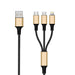 EAN 4010425971522 - 2GO 797152 cable USB 3 m USB B USB C/Micro-USB B/Lightning Negro, Oro imagen 1