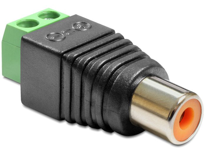 EAN 4043619654185 - DeLOCK 65418 cambiador de género para cable RCA 2p Negro, Verde, Plata imagen 1