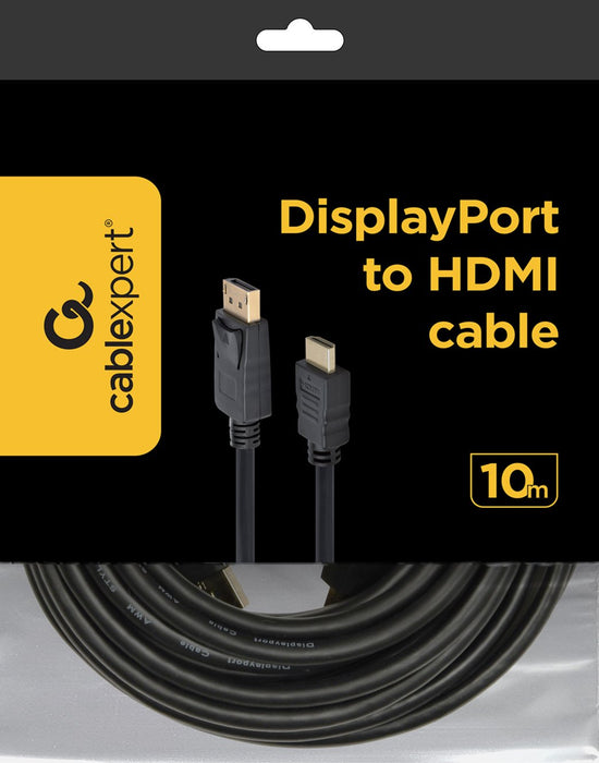 EAN 8716309098113 - Gembird CC-DP-HDMI-10M adaptador de cable de vídeo HDMI tipo A (Estándar) DisplayPort Negro imagen 5