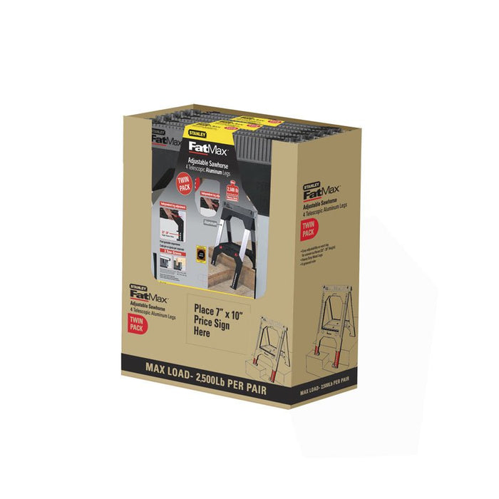 EAN 3253561929809 - Stanley 1-92-980 caballete 2 pieza(s) Aluminio Plegable imagen 2