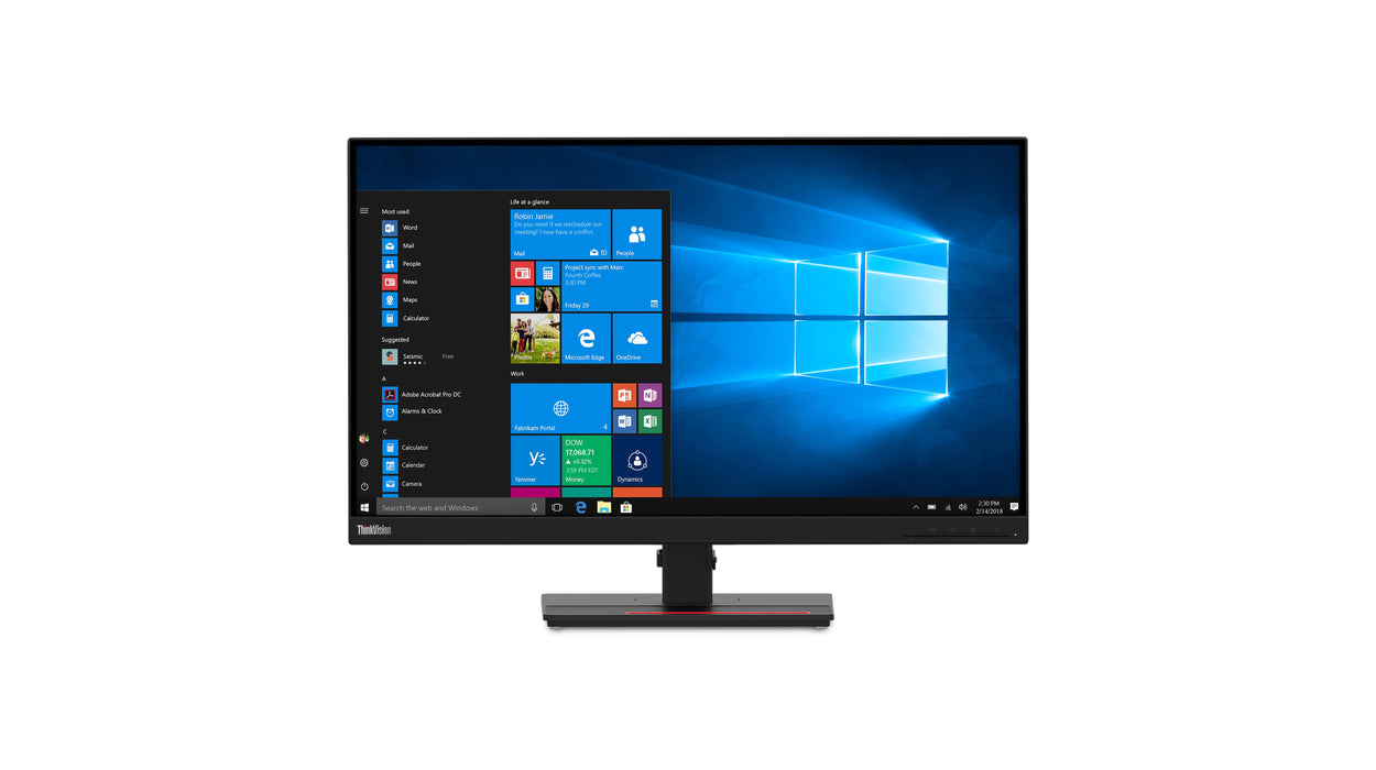 EAN 0193638970255 - Lenovo ThinkVision T27q-20 pantalla para PC 68,6 cm (27") 2560 x 1440 Pixeles Quad HD LCD Negro imagen 5