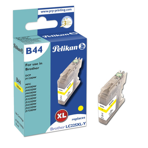 EAN 4018474707833 - Pelikan B44 Yellow cartucho de tinta 1 pieza(s) Compatible Alto rendimiento (XL) Amarillo imagen 1