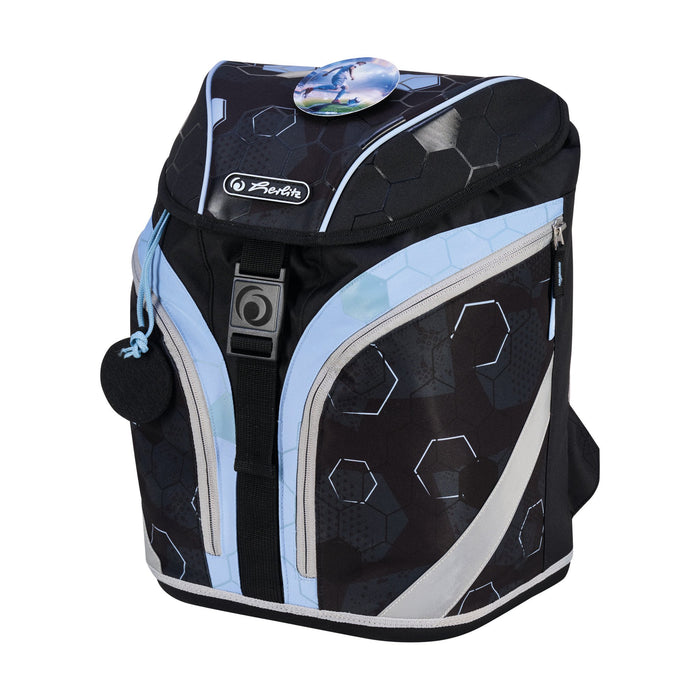 EAN 4008110395388 - Herlitz SoftLight GREENline Cyber Soccer juego de mochila escolar Niño Poliéster Azul, Azul oscuro imagen 3