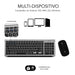 EAN 8436586742638 - SUBBLIM SUBKBC-DCEP20 teclado Ratón incluido Universal RF Wireless + Bluetooth QWERTY Español Negro, Gris imagen 4