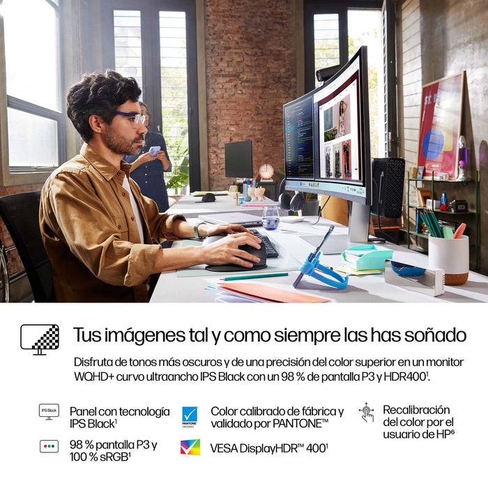 EAN 5715063531365 - HP Series 7 Pro 37.5 inch WQHD+ Thunderbolt 4 Monitor - 738pu pantalla para PC 95,2 cm (37.5") 3840 x 160 imagen 7