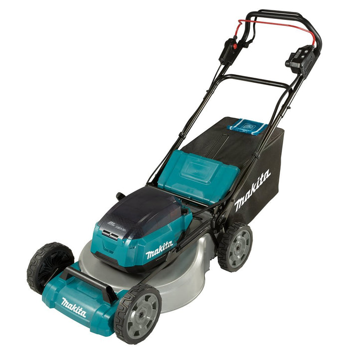 EAN 0088381735070 - Makita DLM465Z cortadora de césped Cortacésped manual Batería Negro, Azul, Gris imagen 1