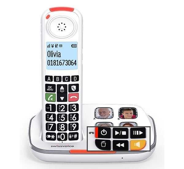 EAN 3700601424003 - Atlinks XTRA 2355 Teléfono DECT Identificador de llamadas Blanco imagen 5