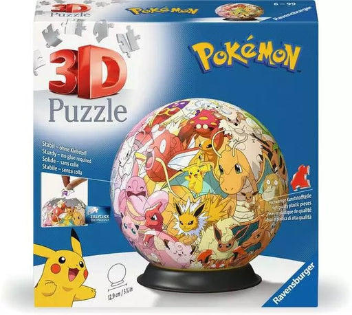 EAN 4005556115952 - Ravensburger 3D Puzzle Ball: Pokémon - Kanto Region Puzle 3D 73 pieza(s) Dibujos imagen 1