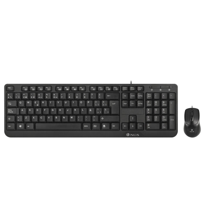 EAN 8435430609707 - NGS Cocoa Kit, QWERTY, PT teclado Ratón incluido Universal USB Portugués Negro imagen 2