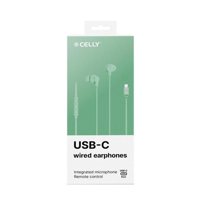 EAN 8021735218661 - Celly UP1600TYPECGN auricular y casco Auriculares Alámbrico Dentro de oído Llamadas/Música USB Tipo C Ver imagen 7