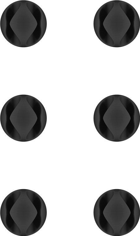 EAN 4040849703621 - Goobay 70362 organizador de cables Escritorio/pared Soporte para cables Negro 6 pieza(s) imagen 1
