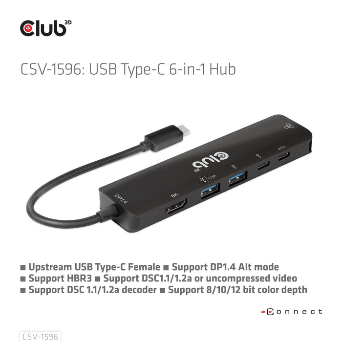EAN 8719214472344 - CLUB3D CSV-1596 base para portátil y replicador de puertos USB 3.2 Gen 1 (3.1 Gen 1) Type-C Negro imagen 13