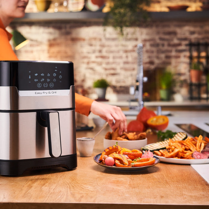 EAN 3045380020696 - Tefal Easy Fry & Grill EY505D Sencillo 4,2 L Independiente 1550 W Freidora de aire caliente Acero inoxida imagen 13