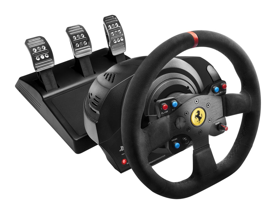 EAN 3362934110031 - Thrustmaster T300 Ferrari Integral Racing Wheel Alcantara Edition Negro Volante + Pedales Analógico/Digit imagen 1
