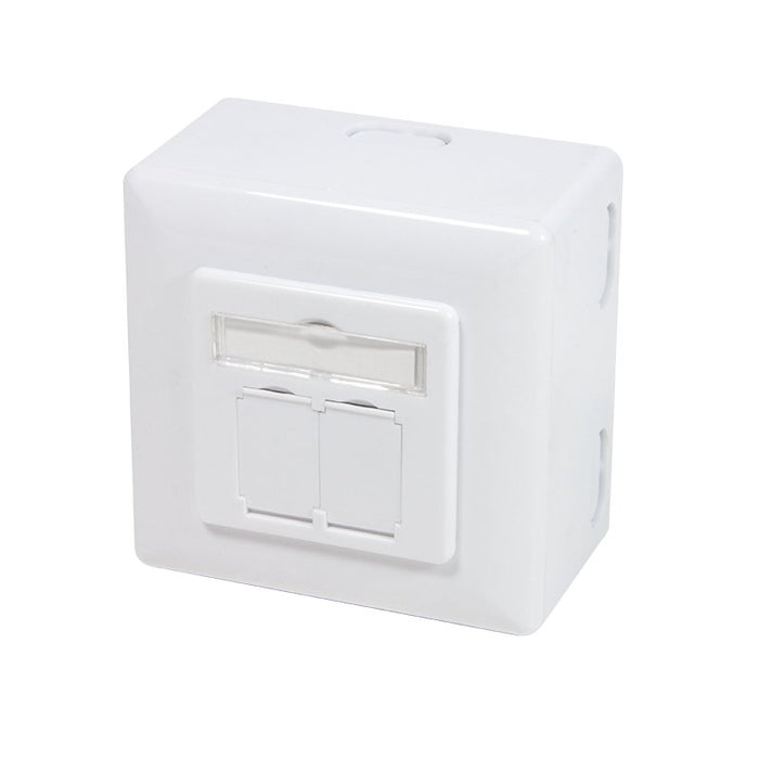 EAN 4052792032093 - LogiLink NP0039A toma de corriente RJ-45 Metálico, Blanco imagen 1