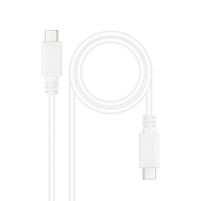 EAN 8433281014459 - Nanocable 10.01.2301-W cable USB USB 2.0 USB C Negro, Blanco imagen 1